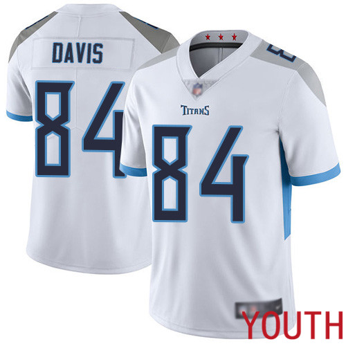 Tennessee Titans Limited White Youth Corey Davis Road Jersey NFL Football #84 Vapor Untouchable->youth nfl jersey->Youth Jersey